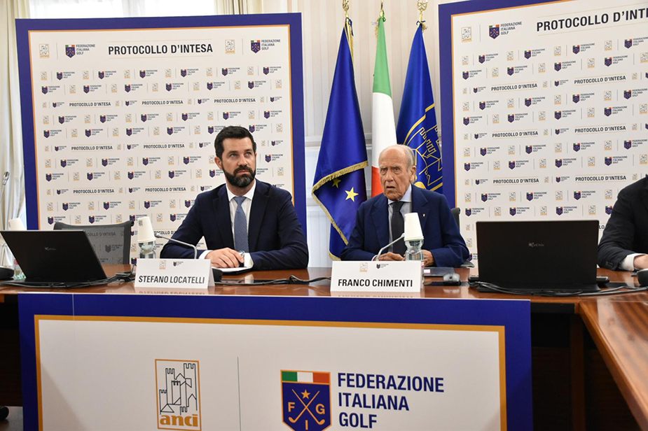 Potenziamento e valorizzazione del golf in Italia: sottoscritto a Roma un protocollo d’intesa fra Anci e Fig